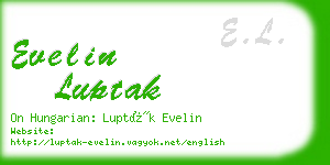 evelin luptak business card